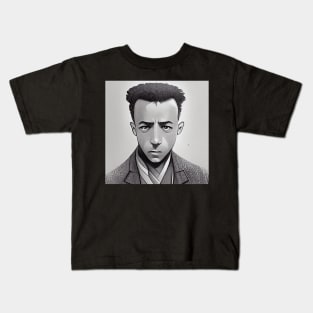 Albert Camus | Manga Portrait Kids T-Shirt
